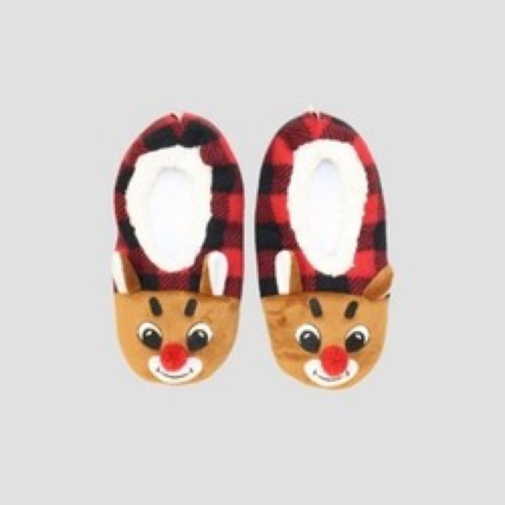 Planet Sock (4/$25 SALE) Rudolph Slipper Socks